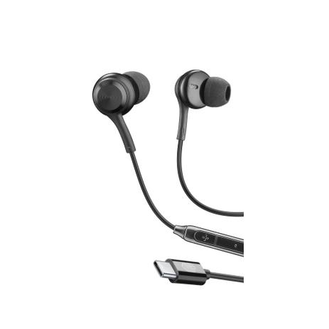 Cellularline - Auricolare In-Ear con connettore USB-C - Nero