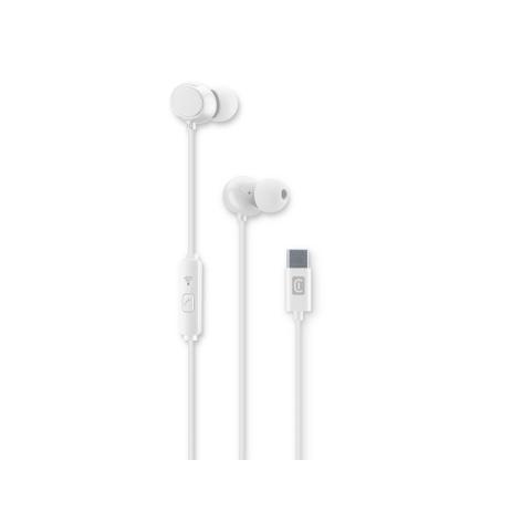 Cellularline - Auricolare USB-C in-ear con microfono - Bianco