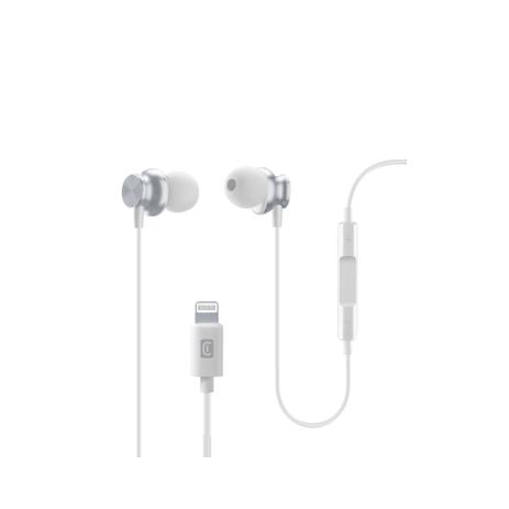 Cellularline - Junco Auricolare MFI con connettore lightning - Bianco