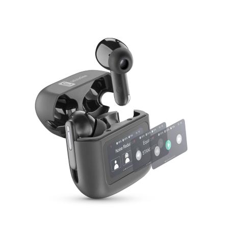 Cellularline - Hush Auricolari Bluetooth con tecnologia ANC ed ENC e Touch Display