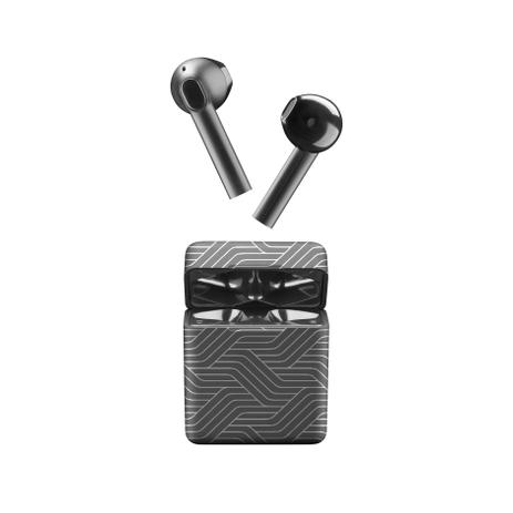 Music Sound - Auricolari Bluetooth TWS a capsula - Nero Linee