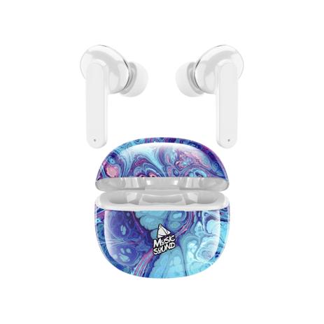 Music Sound - Auricolari True Wireless con custodia di ricarica - Fluido