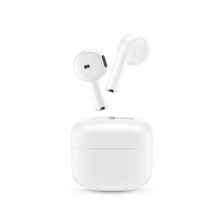 Music Sound - SWAG Auricolare TWS a capsula Bluetooth - Bianco