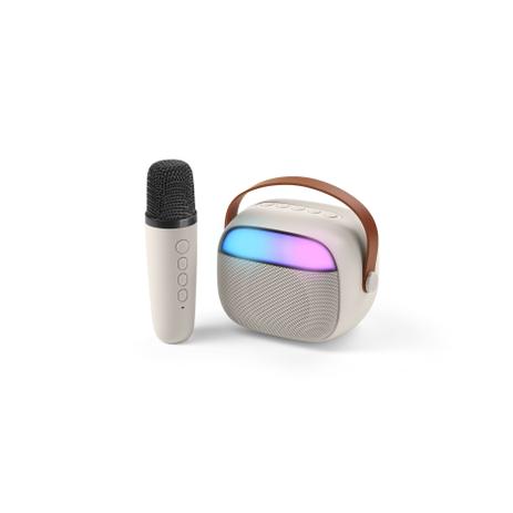 Cellularline - Altoparlante Bluetooth Karaoke mini - Bianco