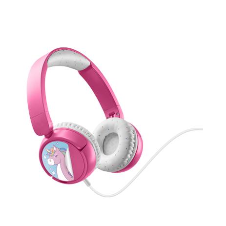 Music Sound - Cuffie a filo Jack 3,5 per bimbo - Rosa