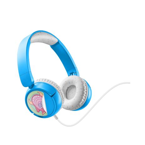 Music Sound - Cuffie a filo Jack 3,5 per bimbo - Azzurro